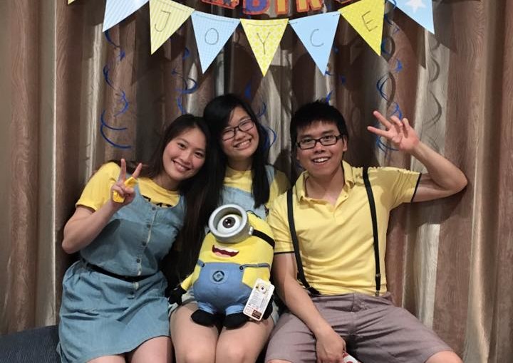 Minion costume for Joyce’s birthday! 18/12/2015